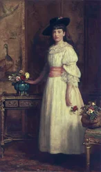 Gertrude Vanderbilt Whitney av John Everett Millais (1829-1896)