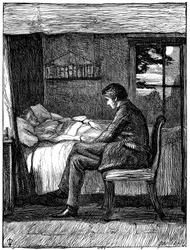 Illustration till dikten Last Words av Owen Meredith, 1860.