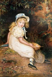 "Lilla fröken Muffet". 1884 (olja på duk)