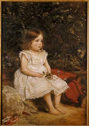 Porträtt av Eveline Lees som barn, 1875