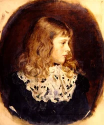 Porträtt av fröken Margaret Millais (olja på duk)