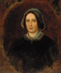 Porträtt av Mrs William Evamy, ca 1843