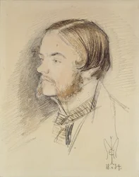 Porträtt av William Holman Hunt, 1854