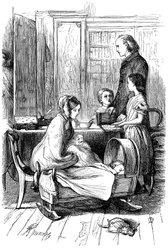 Scen från Framley Parsonage av Anthony Trollope, 1860.
