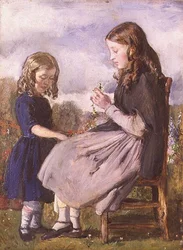 The Garland Weavers (olja på duk)