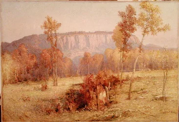 East Rock, New Haven, ca 1901 (olja på duk)
