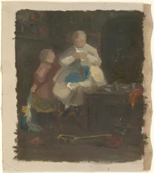 Kvinna och barn
