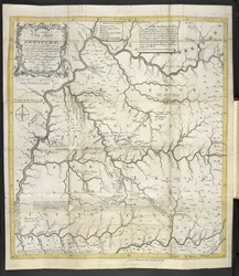 En karta över Kentucky, i The Discovery, Settlement och nuvarande delstaten Kentucke