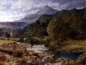 Moel Siabod från Capel Curig, norra Wales