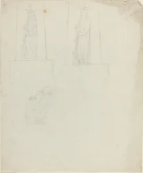 Design för ett monument [recto and verso]