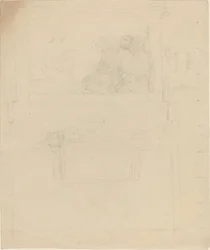 Designs for a monument to Sir William Jones (?) [recto and verso]