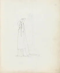 Mrs Siddons som Constance, 1783 (penna, bläck och tvätt på papper)