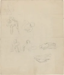 Ark med figurstudier