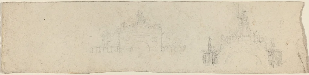 Studies for a Triumphal Arch Surmounted by Britannia [recto and verso]