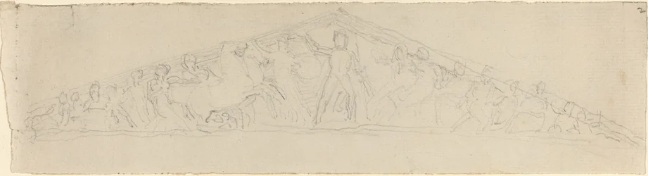 Studie för rekonstruktion av West Pediment of the Parthenon