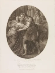 Mötet mellan Ulysses och Penelope, graverat av Francesco Bartolozzi