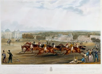 Prix du jockey club a Chantilly 1841 Tryck av John Frederick Herring (1795-1865) (ec.engl.) 1841 Collection privee