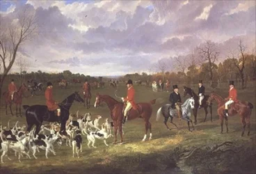 The Meet of the East Suffolk Hounds på Chippenham Park