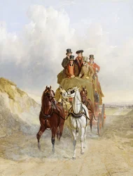 Royal Mail Coach on the Road, 1841