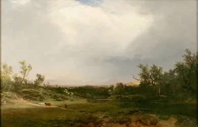 Närmar sig dusch, 1859