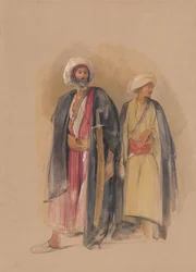 Shejk Hussein av Gebel Tor och hans son