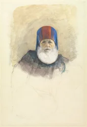 Studie för Mehmet Ali Pasha, ca. 1844.