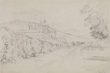 The Escorial, Madrid, 1832 (penna)