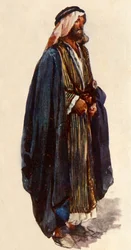 Arabisk bonde. Jerusalems grannskap, 1902.