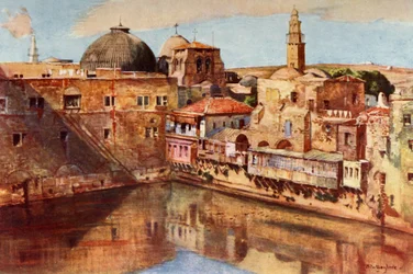 Jerusalem.- Hiskias pool, 1902.