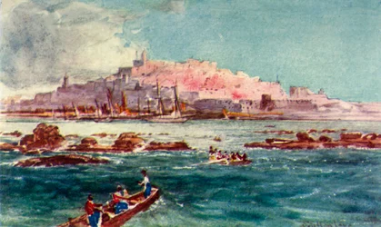Joppa från havet, 1902.