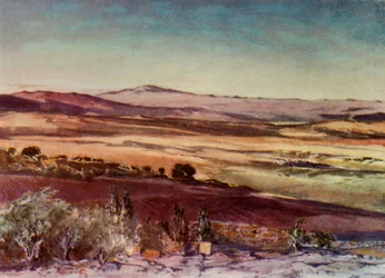 Berget Hermon från Tabors sluttningar, 1902.