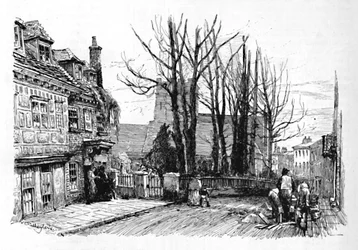 Quarry Street, med St. Marys, 1886