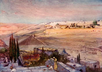 Soluppgång från Oljeberget, 1902.