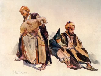 Syriska herdar och herdepojke, 1902.