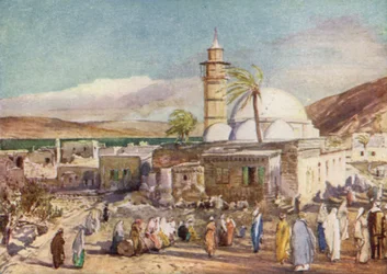 Moskén i Tiberias och Galileiska sjön