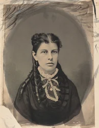 Porträtt av en kvinna, ca. 1870.