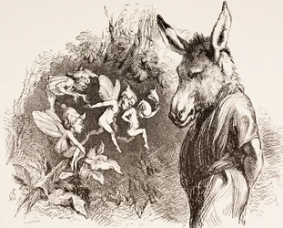 Illustration till en midsommarnattsdröm, från 