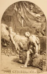 Illustration för Cymbeline, från 
