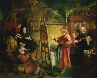 Rembrandts ateljé, ca 1869 (olja på duk)