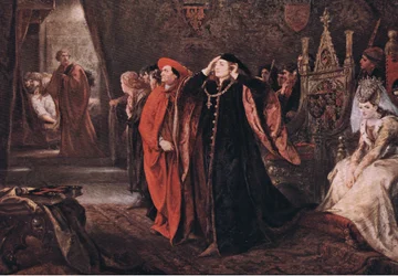 Gloucesters död (kung Henrik VI). Kom hit, nådig suverän, se kroppen, från The Complete Works of William Shakespeare publicerad av J. Coker & Co Ltd