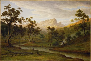 Solnedgång i Ben Lomond, Tasmanien ...
