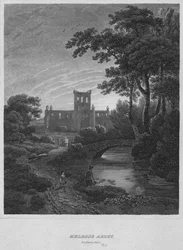 Melrose Abbey, Roxburghshire, 1814