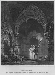 Kapellet i slottet i Newcastle, Northumberland, 1814