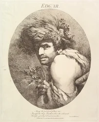 Edgar tolv karaktärer från Shakespeare, 20 maj 1775.