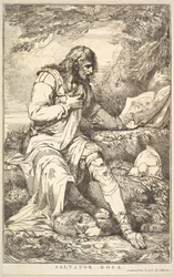 Salvator Rosa från Femton Etchings Dedicated to Sir Joshua Reynolds, 8 december 1778.