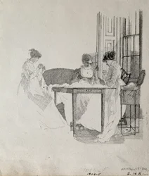Damsömnad, 1805 (penna och bläck på papper)