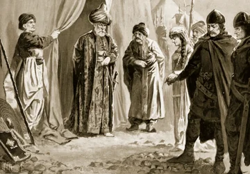 Ivan Shishman III överlämnar sin syster till Sultan Murad I, 1366