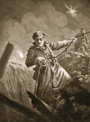 Löjtnant G.P. Burlton hjälper till att rädda medvetslösa män från ett gruvschakt