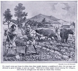 Ingen fick odla en häck eller sätta upp en grind. Detta ledde till många diskussioner mellan byborna, omkring 1950.