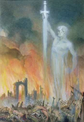 De förtryckta kommer att resa sig igen (wc och krita på papper)